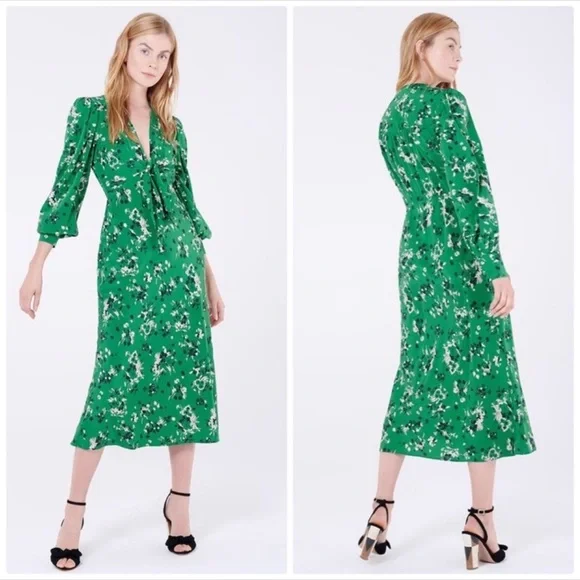 Veronica Beard Amber Midi Dress Sz 0 - Picture 5 of 6